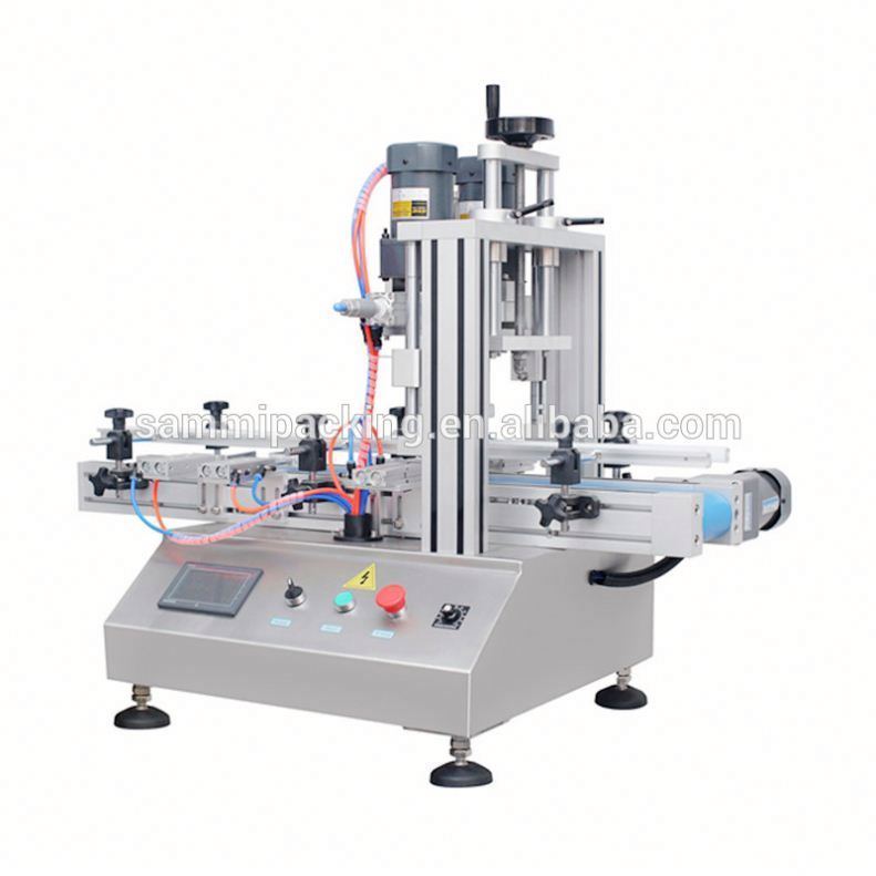 فروش مستقیم کارخانه طراحی جدید پنوماتیک میز بالا اتوماتیک پرتاب کننده اسپری ماشین کفپوش بطری پلاستیکی ماشین کفپوش