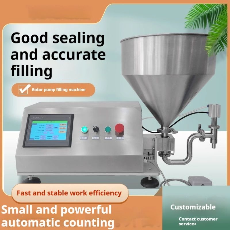 2025 جدیدترین دستگاه پر کردن پمپ چرخشی برای مایعات ضخیم کرم و چسب برای لوازم آرایشی / مواد غذایی