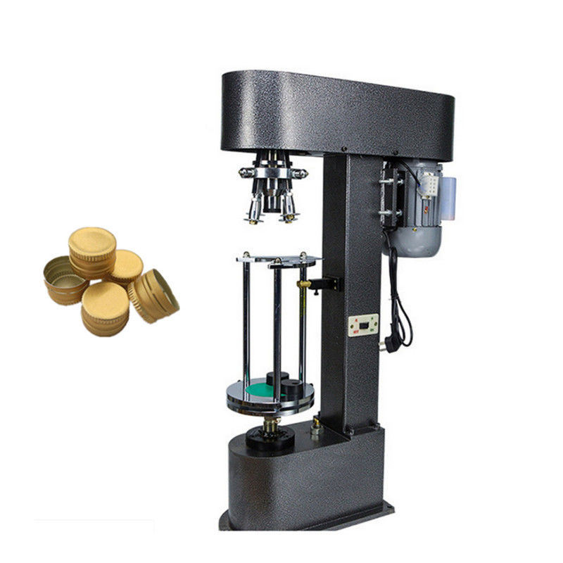 کیفیت بالا هزینه پایین نیمه اتوماتیک ROPP کفپوش ماشین آلومینیوم کفپوش برای قوطی های نوشیدنی برای بطری های شراب-فابریکه قیمت