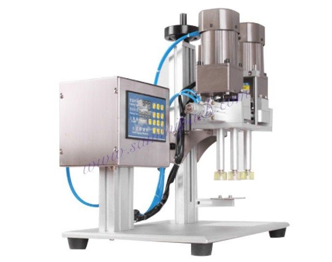 دستگاه پلمپ پیچ 20 میلی‌متری تا 50 میلی‌متری با کیفیت بالا، نیمه اتوماتیک، با موتور الکتریکی برای کاربردهای غذایی، 1 سال گارانتی