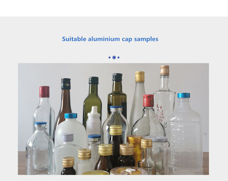 دستگاه درب‌بندی چروکی آلومینیومی ROPP با قیمت ارزان برای بطری‌های شیشه‌ای شراب، مشروبات الکلی، ودکا، با 1 سال گارانتی