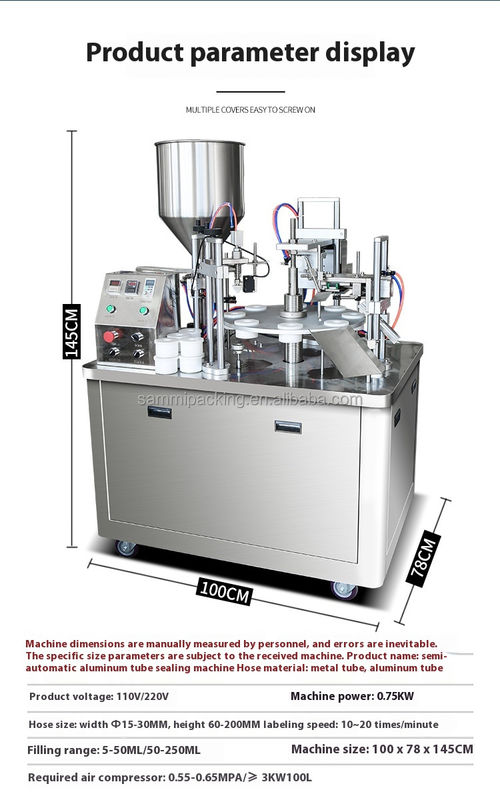 دستگاه مهر و موم لوله پلاستیکی فوق صوتی حرفه ای ماشین پرکننده لوله نرم چند منظوره و دستگاه مهر و موم با عملکرد کدگذاری