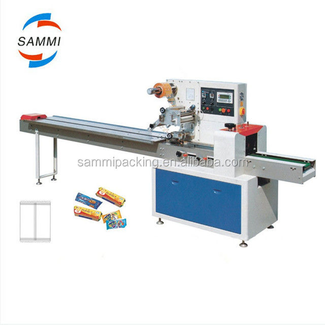 دستگاه بسته‌بندی بالش افقی چند منظوره کوکی‌ها شکلات بار نوشیدنی‌ها عملکرد اصلی فرم پر کردن مهر و موم برش موتور