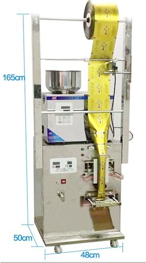 دستگاه بسته‌بندی عمودی خودکار چند منظوره سبزیجات، سالاد، حبوبات، غلات، شکر و ادویه برای کسب‌وکارهای کوچک