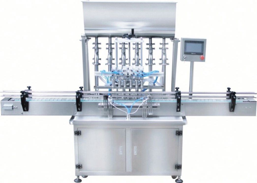 ماشین پر کردن در خط 4 نوزل ماشین پر کردن مایع اتوماتیک پر کردن بطری مایع برای آبمیوه نوشیدنی