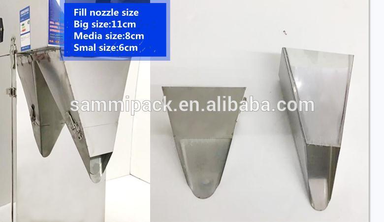 100-5000g ارتعاش دانه قهوه کیسه چای پاکت پودر کیسه نیمه خودکار بسته بندی ماشین پر کردن وزن