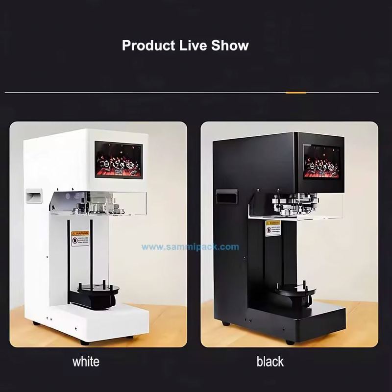 ۲۰۲۵ دستگاه جدید با صفحه لمسی هوشمند PET/آلومینیوم دستگاه بسته بندی قوطی با کارایی بالا دستگاه قوطی سازی برای حباب چای فروشی برای فروش