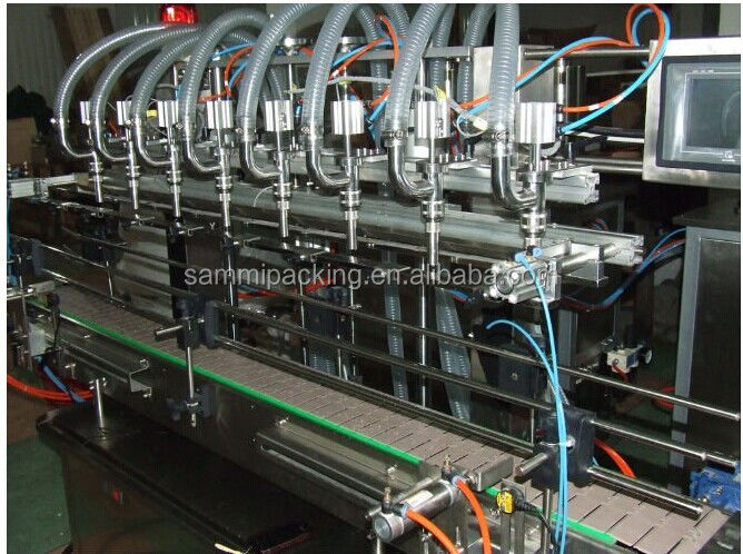 خط تولید اتوماتیک پرکن، درب‌بند و برچسب‌زن بطری، دستگاه آب پرتقال، آب، روغن، استیل ضد زنگ