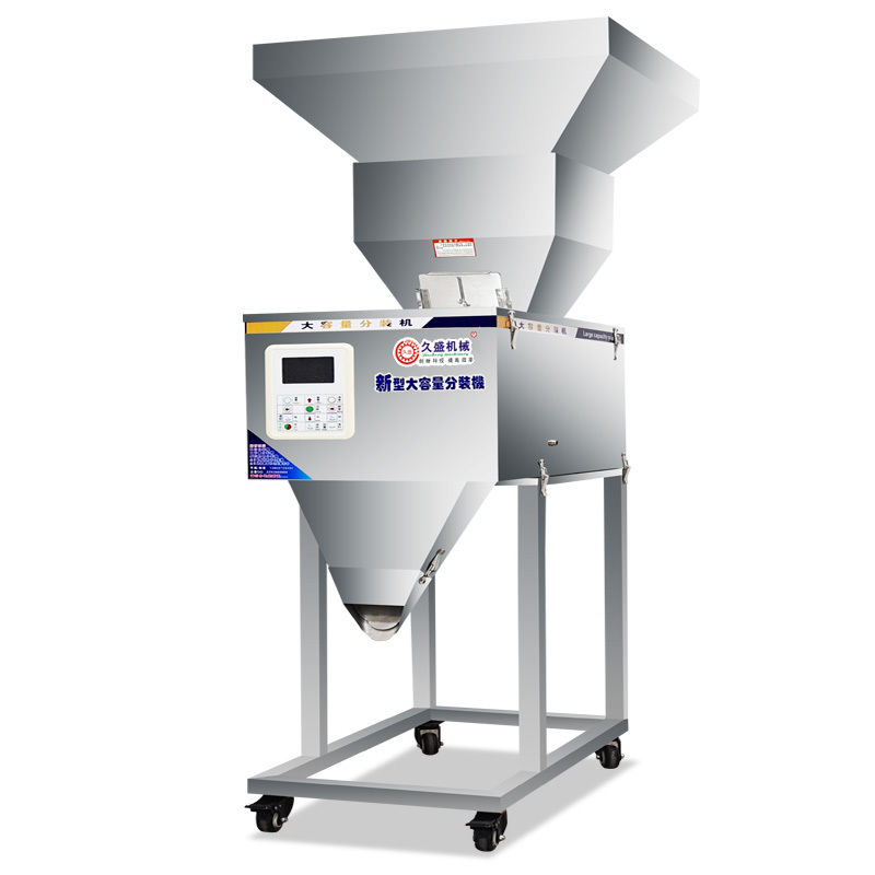 جدیدترین دستگاه توزین مواد غذایی با ظرفیت بزرگ 100-2500 گرم برای غلات، ادویه، آجیل، دانه با قیف بزرگ