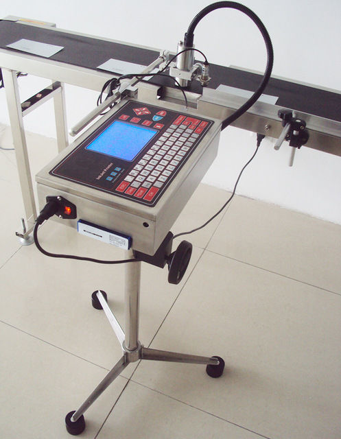 چاپگر جوهرافشان CIJ صنعتی برای علامت گذاری کابل سیم بطری، دستگاه چاپ تاریخ تخم مرغ، چاپ لوگو