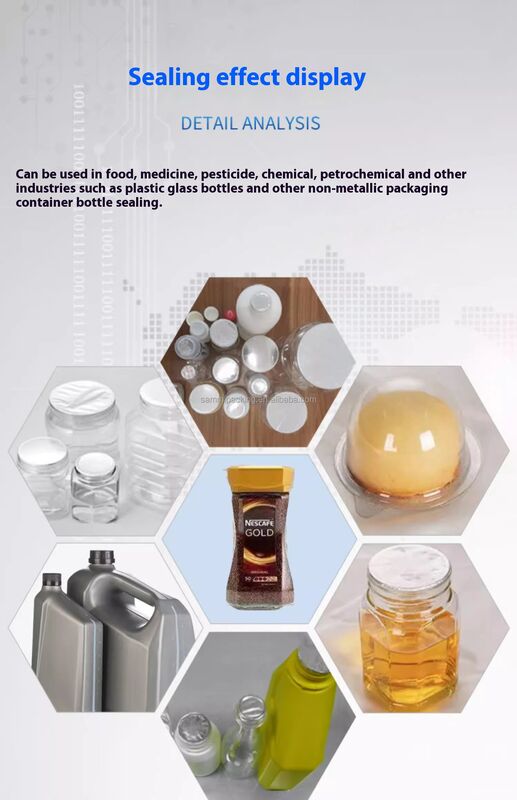 بسیار کارآمد نیمه اتوماتیک شیشه پلاستیکی می تواند بطری قوطی آلومینیوم ورق پوشه دستگاه مهر و موم تحرک