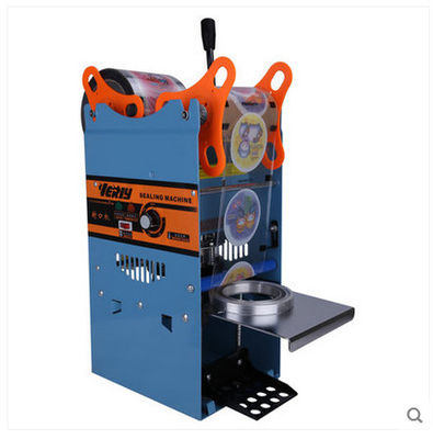 WY-802D نیمه اتوماتیک دستگاه مهر و موم لیوان برای آبمیوه حباب چای