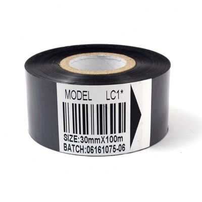 مواد مصرفی بسته بندی سیاه، نوار پرتاب گرم کد تاریخ 30mm×100m