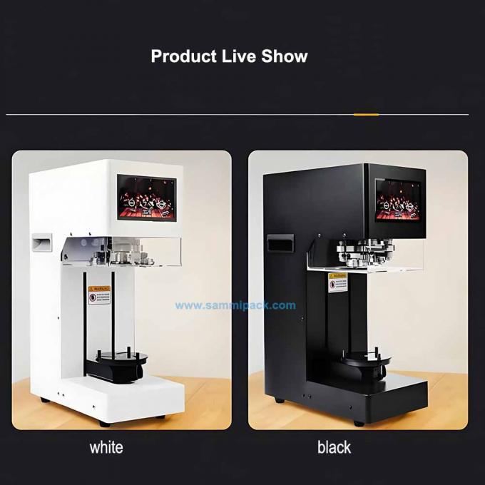 ماشین مهر و موم الکتریکی برای کار آسان صنعت مواد غذایی کنسرو شده میان وعده های غذایی کاغذ چای قوطی می تواند پوشش 3