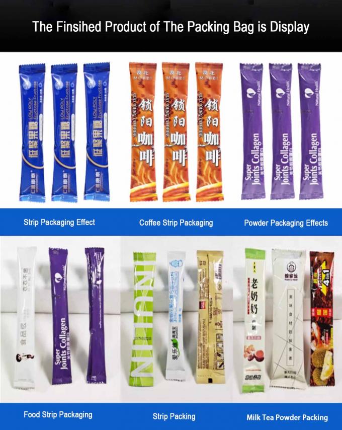 120.000 کیلوگرم دستگاه بسته‌بندی پودر چای با مواد بسته‌بندی کاغذی با وزن ناخالص واحد، همراه با دستگاه کدزن تمبر داغ 8