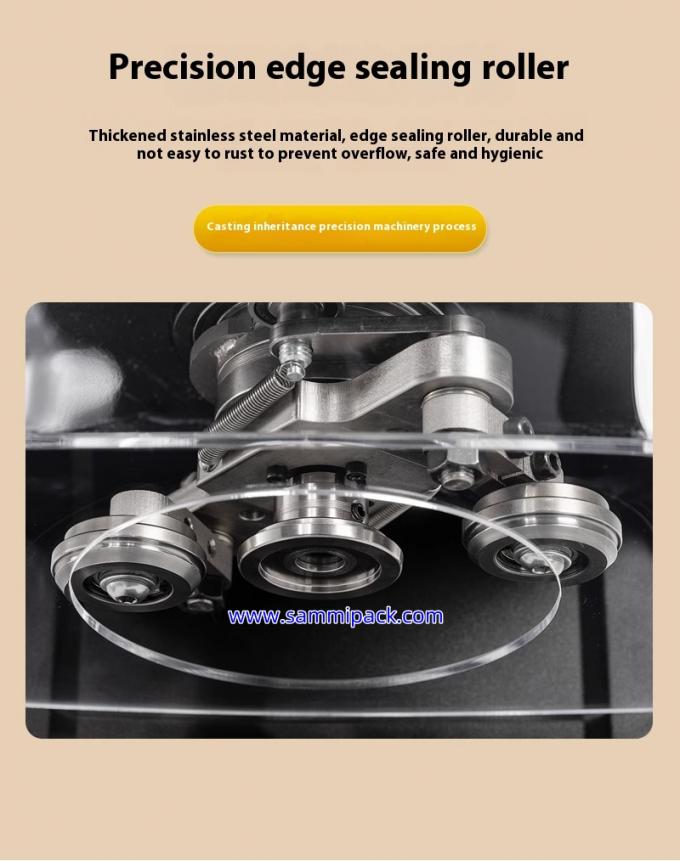 دستگاه مهر و موم قوطی های حباب چای اتوماتیک PET / سودا می تواند برای شیر چای فروشی ها آبمیوه قهوه بسته بندی نیمه اتوماتیک درجه 2