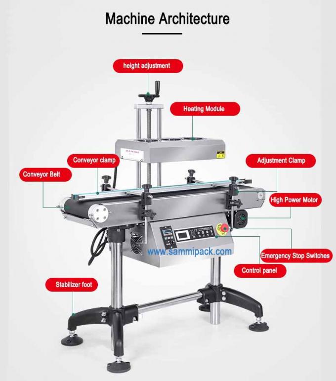دستگاه مهر و موم خودکار عمودی و مستمر با کارایی بالا برای قوطی های نوشیدنی بشکه های بطری های آلومینیومی 1