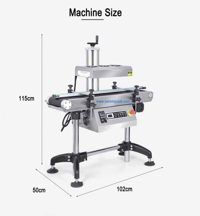 دستگاه مهر و موم خودکار عمودی و مستمر با کارایی بالا برای قوطی های نوشیدنی بشکه های بطری های آلومینیومی 2