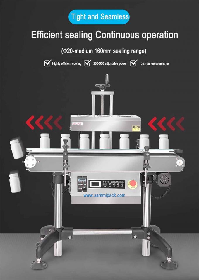 دستگاه مهر و موم خودکار عمودی و مستمر با کارایی بالا برای قوطی های نوشیدنی بشکه های بطری های آلومینیومی 3