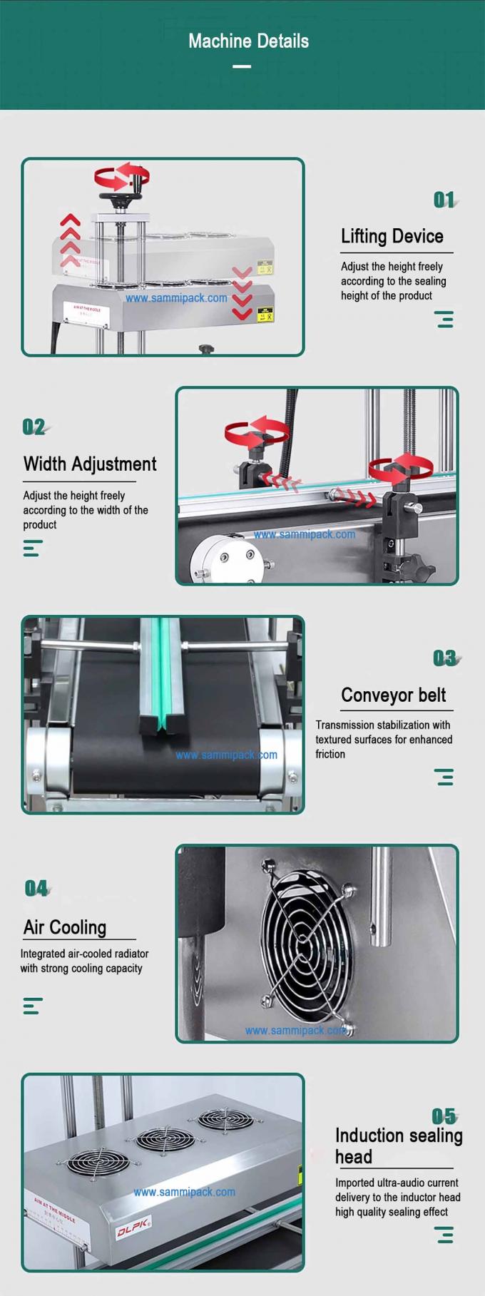 دستگاه مهر و موم خودکار عمودی و مستمر با کارایی بالا برای قوطی های نوشیدنی بشکه های بطری های آلومینیومی 5