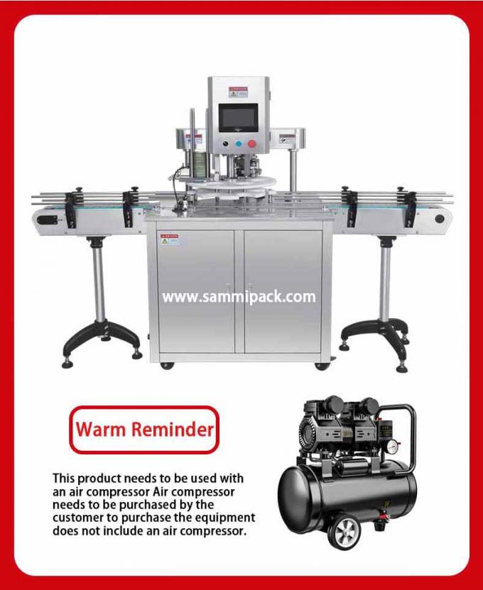 دستگاه اتوماتیک پلمپ و درب‌بندی رومیزی برای قوطی‌های شیر خشک، رنگ، نوشیدنی، مواد غذایی، ساردین و تن ماهی 1