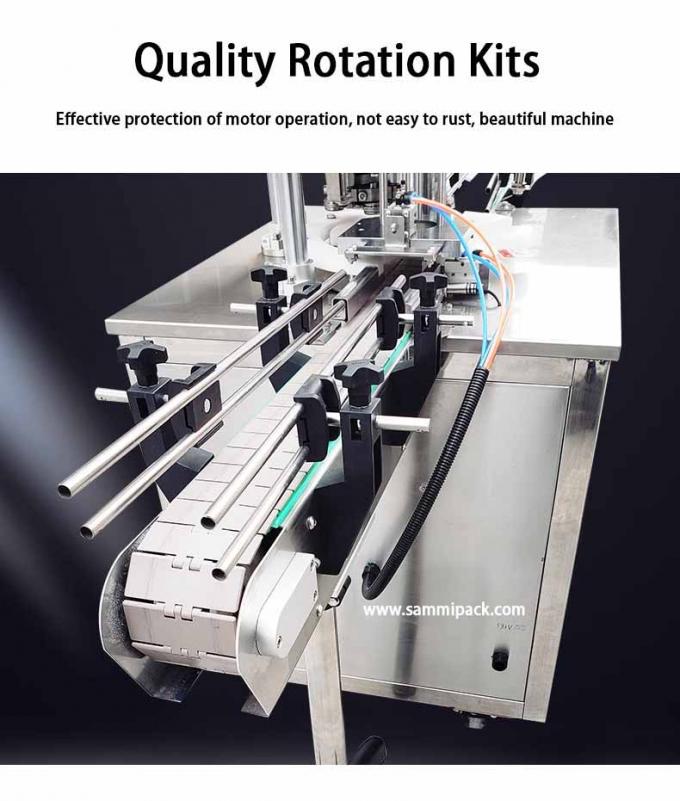 دستگاه اتوماتیک پلمپ و درب‌بندی رومیزی برای قوطی‌های شیر خشک، رنگ، نوشیدنی، مواد غذایی، ساردین و تن ماهی 3