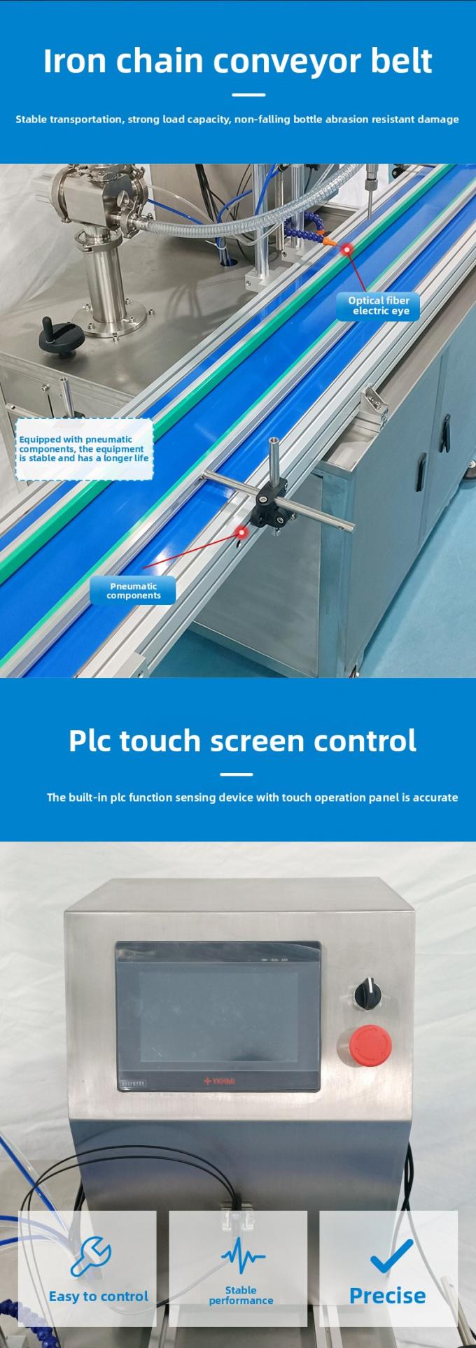 کار آسان کاملا خودکار پمپ روتور سرو دستگاه پر کردن مایع خمیر برای عسل مایع چرب بادام زمینی کتشاپ 3