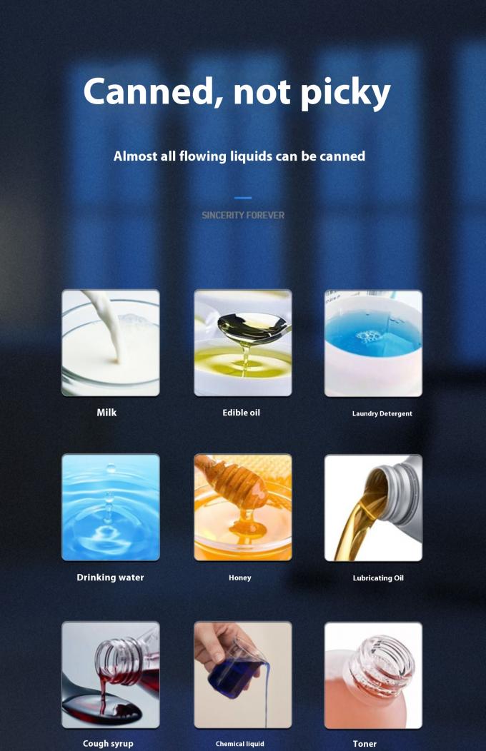 دستگاه پرکن مایعات اتوماتیک رومیزی با پمپ مغناطیسی 4 سر برای آبمیوه، آب و روغن 2