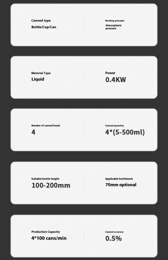 دستگاه پرکن مایعات اتوماتیک رومیزی با پمپ مغناطیسی 4 سر برای آبمیوه، آب و روغن 10