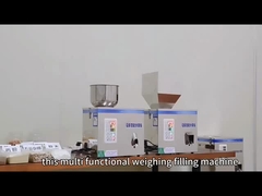نیمه اتوماتیک دستگاه پر کردن پودر چای برای دانه های پودر توزیع پر کردن وزن