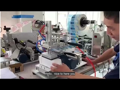 هیچ حباب هوا بسته بندی برچسب گذاری ماشین سطح مسطح با چاپگر تاریخ